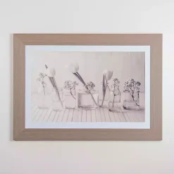 Sale Kirklands Home Muted Springtime Blooms Framed Art Print Gray