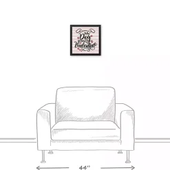 Sale Kirklands Home My Dog is My Valentine Framed Canvas Wall Plaque Pink