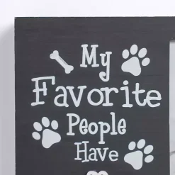 Outlet Kirklands Home My Favorite People Have Paws Black Picture Frame