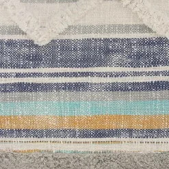 Hot Kirklands Home Myrtle Tufted Stripes Lumbar Pillow