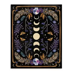 Discount Kirklands Home Mystical Moon Phases Canvas Art Print Black