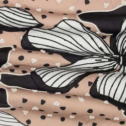 Discount Kirklands Home Natural & Black Embroidered Floral Throw Pillow