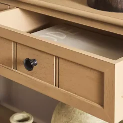 Clearance Kirklands Home Natural 2- Drawer Samantha Console Table Tan