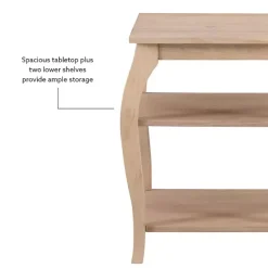 Kirklands Home Natural Prismatic Wood Accent Table Brown