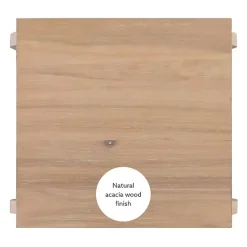 Kirklands Home Natural Prismatic Wood Accent Table Brown