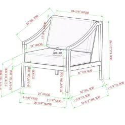 Sale Kirklands Home Natural Acacia Wood Outdoor Club Chair
