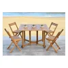 Hot Kirklands Home Natural Acacia Wood 4-pc. Foldable Dining Set