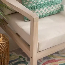 Discount Kirklands Home Natural Acacia Wood 2-pc. Outdoor Accent Chair Set Tan