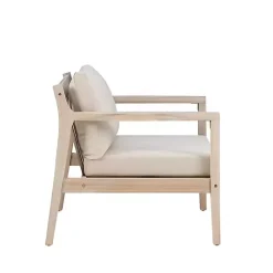 Discount Kirklands Home Natural Acacia Wood 2-pc. Outdoor Accent Chair Set Tan