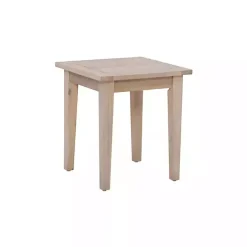 Discount Kirklands Home Natural Acacia Wood Slatted Outdoor Side Table Tan