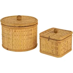 Clearance Kirklands Home Natural Antique Woven 2-pc. Box Set