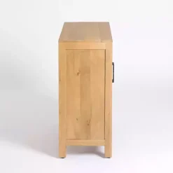 Outlet Kirklands Home Natural Arch Cane and Wood Cabinet Tan