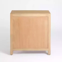 Outlet Kirklands Home Natural Arch Cane and Wood Cabinet Tan