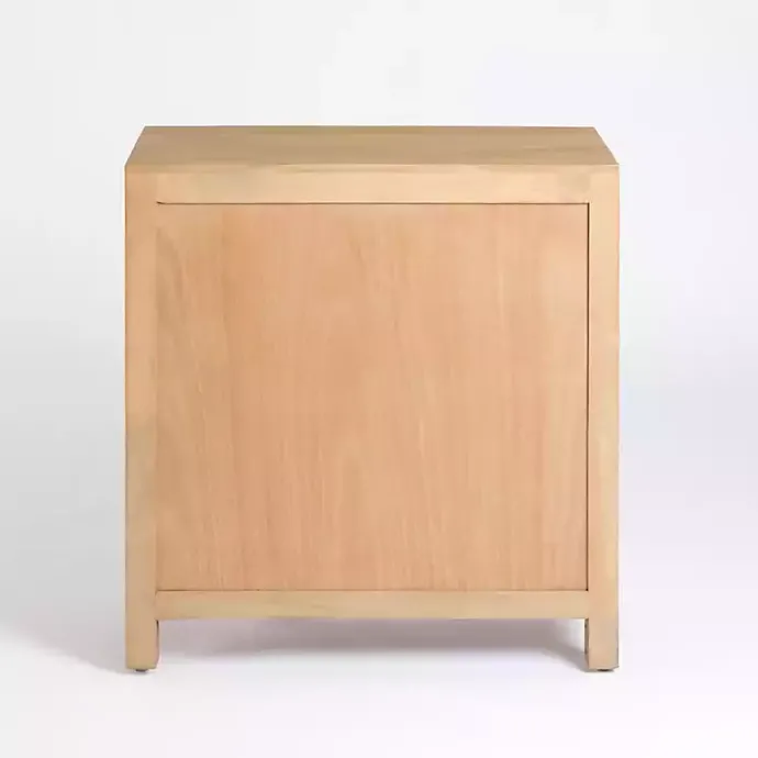 Outlet Kirklands Home Natural Arch Cane and Wood Cabinet Tan