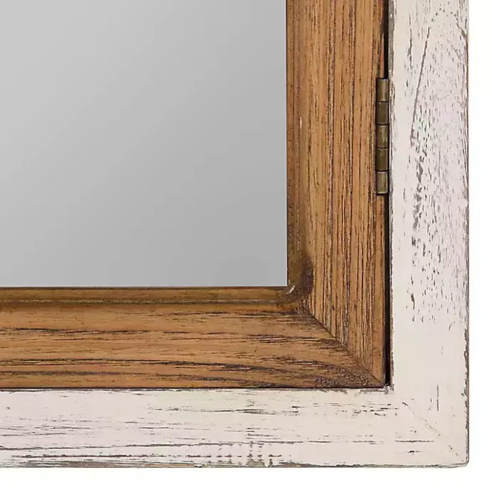 Best Kirklands Home Natural Arched Pane Doors Wall Mirror