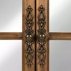 Best Kirklands Home Natural Arched Pane Doors Wall Mirror