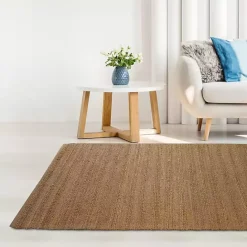 Sale Kirklands Home Natural Braided Jute Area Rug, 5x7 Brown