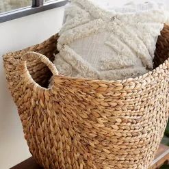 Best Kirklands Home Natural Braided Seagrass Basket Tan
