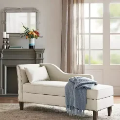 Discount Kirklands Home Natural Brett Accent Chaise Lounge Tan