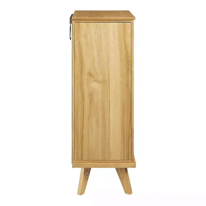 Clearance Kirklands Home Natural Cane Jewelry Armoire Tan