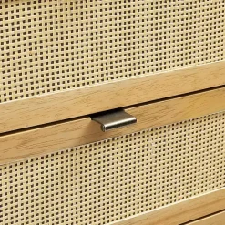 Clearance Kirklands Home Natural Cane Jewelry Armoire Tan