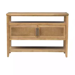 Best Kirklands Home Natural Cane Martha Sterwart Console Table Tan