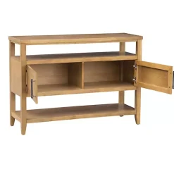 Best Kirklands Home Natural Cane Martha Sterwart Console Table Tan