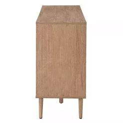 Sale Kirklands Home Natural Cane Wood Arched Sideboard Cabinet