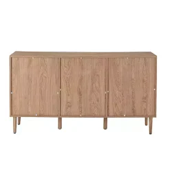 Sale Kirklands Home Natural Cane Wood Arched Sideboard Cabinet