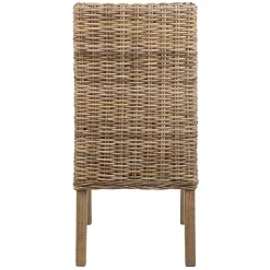 Kirklands Home Natural Coastal Rat 2-pc. Dining Chair Set Tan