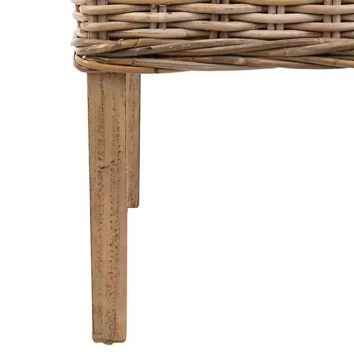 Kirklands Home Natural Coastal Rat 2-pc. Dining Chair Set Tan