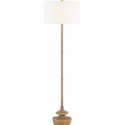 Best Kirklands Home Natural Contemporary Floor Lamp White
