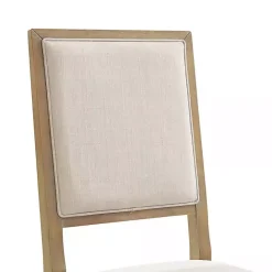 Online Kirklands Home Natural Cream Upholstered Dining Chairs, Set of 4 Ivory
