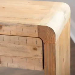 Discount Kirklands Home Natural Curved Edge Console Table Tan