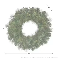 Best Kirklands Home Natural Deluxe Belgium Pine Wreath, 24 in. Green