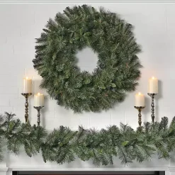 Hot Kirklands Home Natural Deluxe Belgium Pine Wreath, 36 in. Green