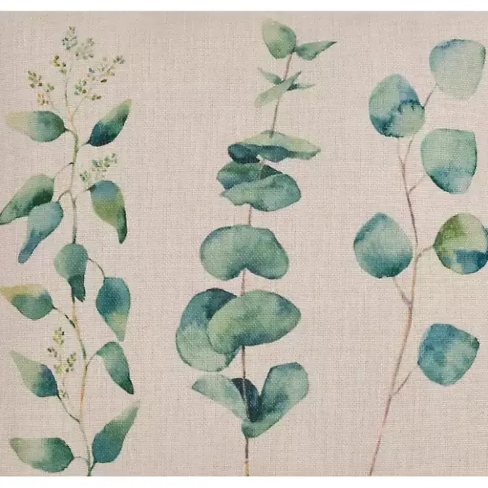 Best Kirklands Home Natural Eucalyptus Print Pillow
