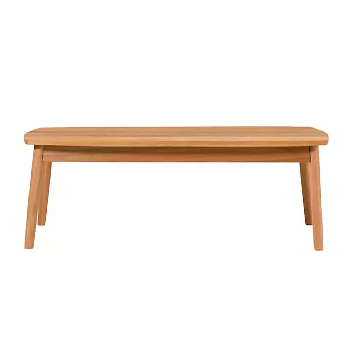 Online Kirklands Home Natural Eucalyptus Wood Outdoor Coffee Table Tan