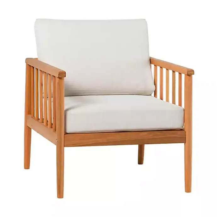 Online Kirklands Home Natural Eucalyptus Wood Outdoor Accent Chair