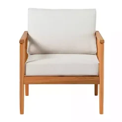 Online Kirklands Home Natural Eucalyptus Wood Outdoor Accent Chair