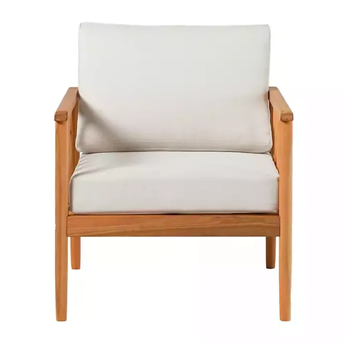Online Kirklands Home Natural Eucalyptus Wood Outdoor Accent Chair
