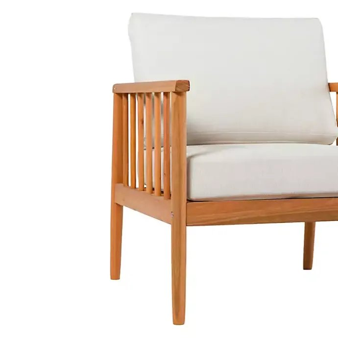 Online Kirklands Home Natural Eucalyptus Wood Outdoor Accent Chair