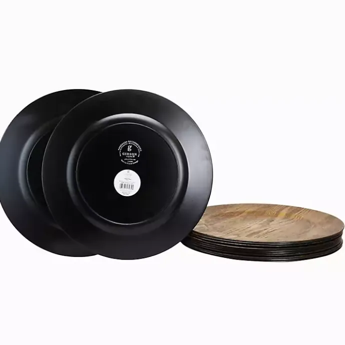 Outlet Kirklands Home Natural Faux-Wood Charger Plates, Set of 12 Brown