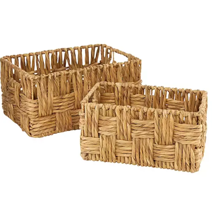 Best Kirklands Home Natural Fibers 2-pc. Jute Basket Set Brown