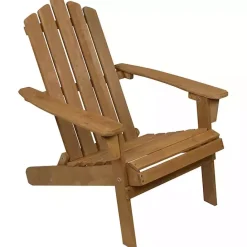 Best Kirklands Home Natural Folding Outdoor Adirondack Chair Tan