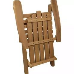 Best Kirklands Home Natural Folding Outdoor Adirondack Chair Tan