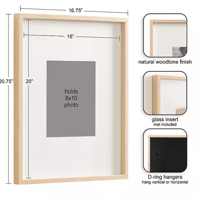 Outlet Kirklands Home Natural Gibson 3-pc. Gallery Wall Frame Set