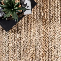 Sale Kirklands Home Natural Hand Woven Rigo Jute Area Rug, 10x13 Tan