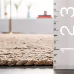 Sale Kirklands Home Natural Hand Woven Rigo Jute Area Rug, 10x13 Tan