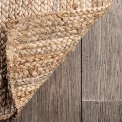 Sale Kirklands Home Natural Hand Woven Rigo Jute Area Rug, 10x13 Tan